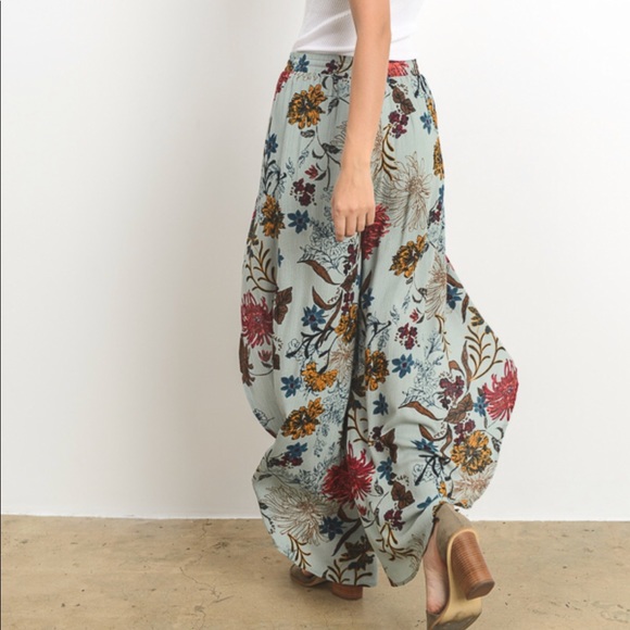 HOST PİcK⭐️Mint floral print pant - Picture 6 of 8